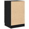 vidaXL Black Oak Bedside Cabinet - 40x65x65 cm, Made from Engineered Wood