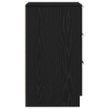 vidaXL Nightstands 2 pack Black Oak 40x65x65 cm Made of Engineered Wood