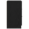 vidaXL Nightstands 2 pack Black Oak 40x65x65 cm Made of Engineered Wood
