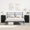 vidaXL Nightstands 2 pack Black Oak 40x65x65 cm Made of Engineered Wood