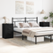 vidaXL Nightstands 2 pack Black Oak 40x65x65 cm Made of Engineered Wood