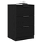 vidaXL Nightstands 2 pack Black Oak 40x65x65 cm Made of Engineered Wood