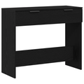 vidaXL Console Table Black Oak 90x36x75 cm Engineered Wood