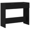 vidaXL Console Table Black Oak 90x36x75 cm Engineered Wood