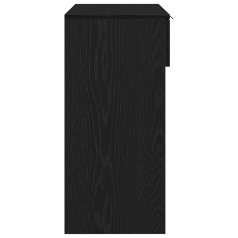 vidaXL Console Table Black Oak 90x36x75 cm Engineered Wood