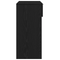 vidaXL Console Table Black Oak 90x36x75 cm Engineered Wood