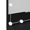 vidaXL LED Dressing Table in Black Oak, 60x40x140 cm, Made of Engineered Wood