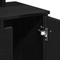 vidaXL Black Oak Dressing Table with Mirror - 86.5 x 35 x 136 cm