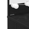 vidaXL LED Dressing Table in Black Oak - 74.5x40x141 cm, Made with Engineered Wood
