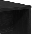 vidaXL Dressing Stool Black Oak 70x35x45 cm Engineered Wood