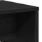 vidaXL Dressing Stool Black Oak 70x35x45 cm Engineered Wood