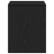 vidaXL Dressing Stool Black Oak 70x35x45 cm Engineered Wood