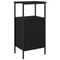 vidaXL Bedside Cabinet Black Oak 41x31x80 cm Engineered Wood
