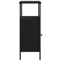 vidaXL Bedside Cabinet Black Oak 41x31x80 cm Engineered Wood