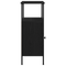 vidaXL Bedside Cabinet Black Oak 41x31x80 cm Engineered Wood