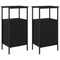 vidaXL Bedside Cabinets 2 pcs Black Oak 41x31x80 cm Engineered Wood