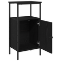 vidaXL Bedside Cabinets 2 pcs Black Oak 41x31x80 cm Engineered Wood