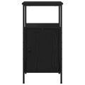vidaXL Bedside Cabinets 2 pcs Black Oak 41x31x80 cm Engineered Wood