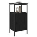 vidaXL Bedside Cabinets 2 pcs Black Oak 41x31x80 cm Engineered Wood