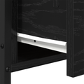 vidaXL Nightstands 2 Pack Black Oak 34x35.5x70 cm Made of Engineered Wood