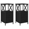 vidaXL Nightstands 2 Pack Black Oak 34x35.5x70 cm Made of Engineered Wood
