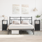 vidaXL Nightstands 2 Pack Black Oak 34x35.5x70 cm Made of Engineered Wood