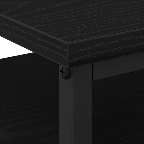 vidaXL Bedside Cabinets 2 pcs Black Oak 44x45x60 cm Engineered Wood