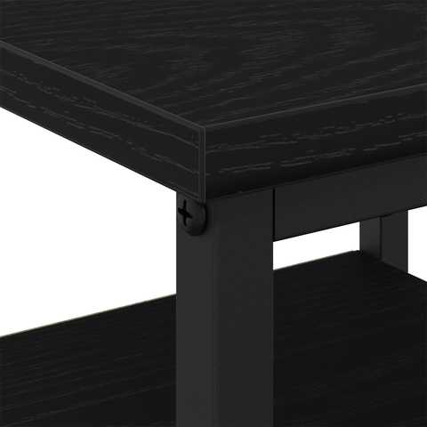 vidaXL Bedside Cabinets 2 pcs Black Oak 34x36x50 cm Engineered Wood