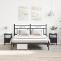 vidaXL Bedside Cabinets 2 pcs Black Oak 34x36x50 cm Engineered Wood
