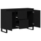 vidaXL Sideboard Black oak 101.5 x 35 x 70 cm Engineered wood