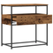 vidaXL Console Table with Drawer with Shelf Old Wood 75 x 40 x 75 cm