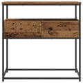 vidaXL Console Table with Drawer with Shelf Old Wood 75 x 40 x 75 cm
