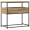 vidaXL Console Table Artisan Oak 75x40x75 cm Engineered Wood and Steel