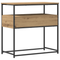 vidaXL Console Table Artisan Oak 75x40x75 cm Engineered Wood and Steel