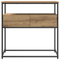 vidaXL Console Table Artisan Oak 75x40x75 cm Engineered Wood and Steel