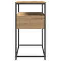 vidaXL Console Table Artisan Oak 75x40x75 cm Engineered Wood and Steel