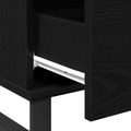 vidaXL Coffee Table Black Oak 90x50x36,5 cm Engineered Wood