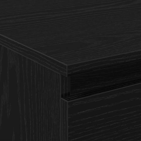 vidaXL Coffee Table Black Oak 90x50x36,5 cm Engineered Wood