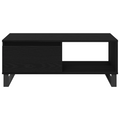 vidaXL Coffee Table Black Oak 90x50x36,5 cm Engineered Wood