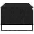 vidaXL Coffee Table Black Oak 90x50x36,5 cm Engineered Wood