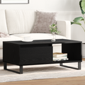 vidaXL Coffee Table Black Oak 90x50x36,5 cm Engineered Wood