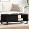 vidaXL Coffee Table Black Oak 90x50x36,5 cm Engineered Wood