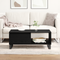 vidaXL Coffee Table Black Oak 90x50x36,5 cm Engineered Wood