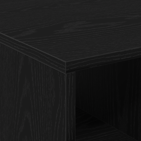 vidaXL Coffee Table Black Oak 90x50x36,5 cm Engineered Wood
