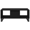 vidaXL Coffee Table Black Oak 90x50x36,5 cm Engineered Wood