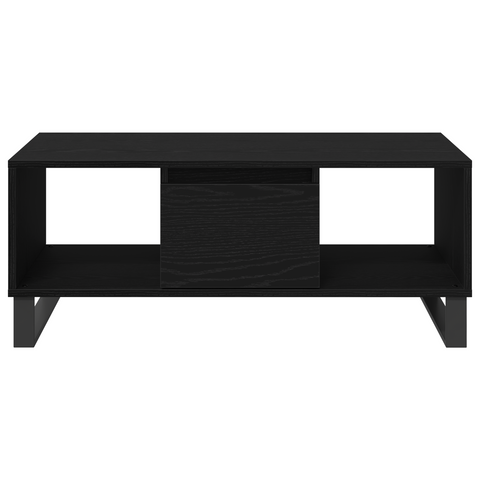 vidaXL Coffee Table Black Oak 90x50x36,5 cm Engineered Wood