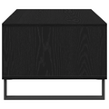 vidaXL Coffee Table Black Oak 90x50x36,5 cm Engineered Wood