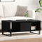 vidaXL Coffee Table Black Oak 90x50x36,5 cm Engineered Wood