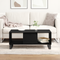 vidaXL Coffee Table Black Oak 90x50x36,5 cm Engineered Wood
