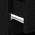 vidaXL Bedside Cabinet Black Oak 40x35x50 cm Engineered Wood